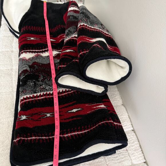 Nordic Lights Womens Med Fleece Jacket Coat Aztec Western Horses Cowgirl Barn - Picture 14 of 16